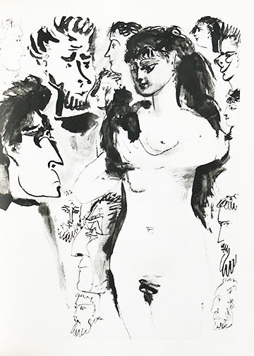 Everyone is enthralled with the naked female body in this sketch for Verve Book 7