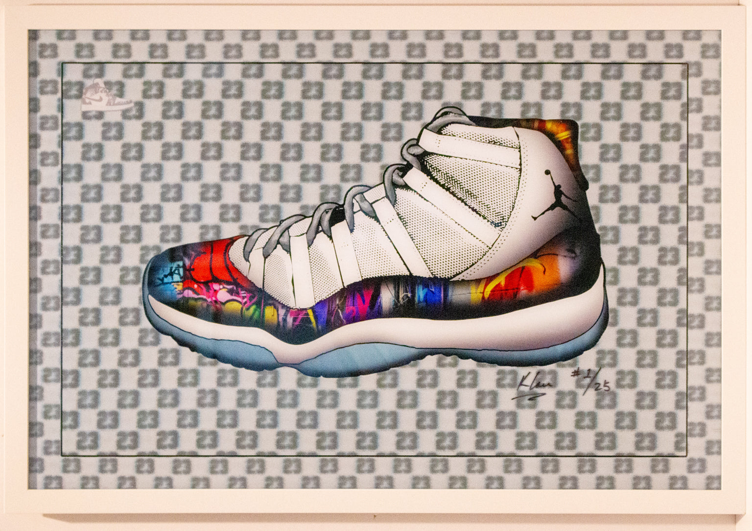 Air Jordan #11 - three dimensional - 24"x36"