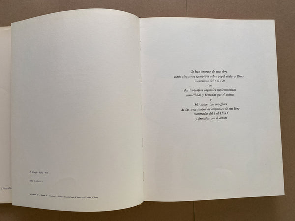 Joan Miro - Litografo II -  Raymond Queneau - 1975