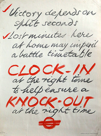 Clock In - Knock Out, by Unknown