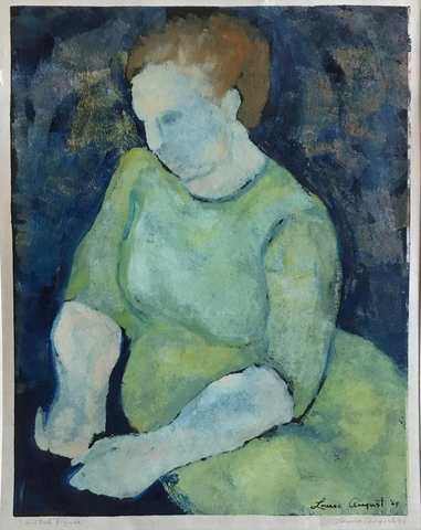 Seated Figure by Louise August